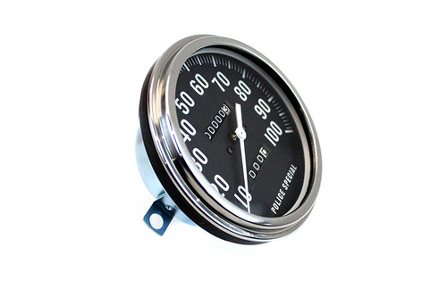V-Twin #71473F - Replica Police 1:1 Speedometer