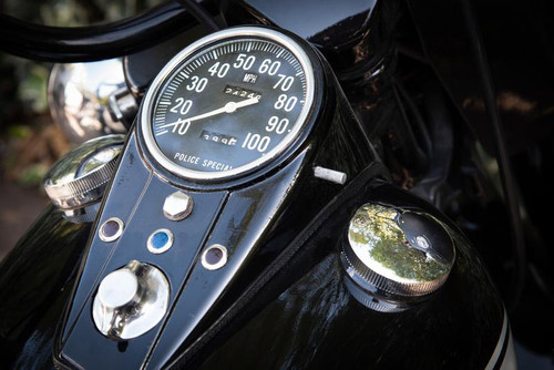 V-Twin #71473B - Police Special Speedometer with 1:1 Ratio