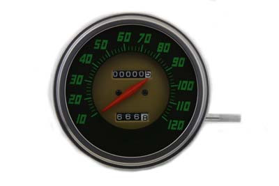 V-Twin #70845 - 1:1 Speedometer with Red Needle