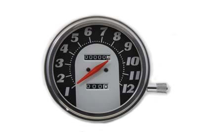 V-Twin #70874 - Tombstone Style Speedometer with 1:1 Ratio