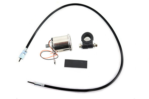 V-Twin - Deco 48mm Mechanical Tachometer Kit with 2:1 Ratio