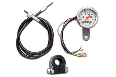 V-Twin #63282S6 - Mini 48mm Speedometer with 2:1 Ratio