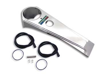 V-Twin #12-0061 - Chrome Long Rider Style Dash Panel