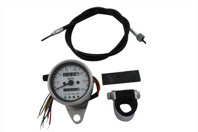 V-Twin #63170S6 - Mini 60mm Speedometer with 2:1 Ratio