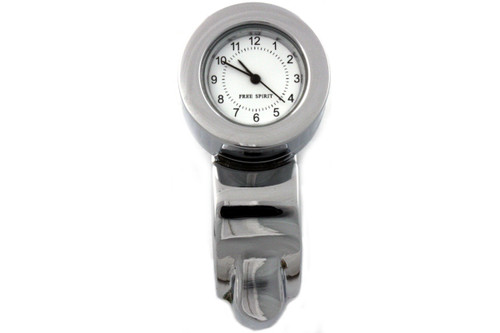 V-Twin #20-0610 - Chrome Handlebar Clock Assembly
