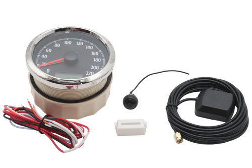 V-Twin #93148B - 85mm GPS Speedometer Black