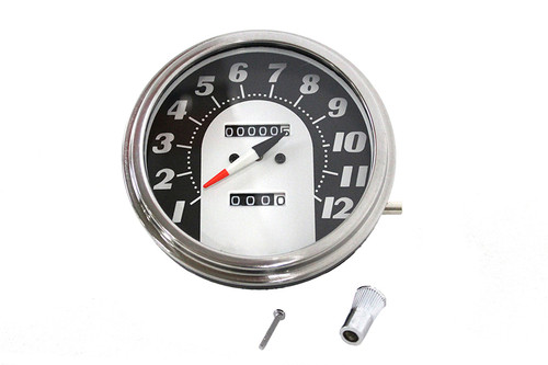 V-Twin #70874E - 1962-1967 Replica 1:1 FL Speedometer