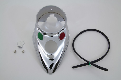 V-Twin - Chrome Cateye Dash Panel