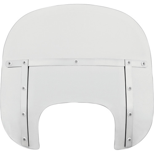 Memphis Shades #MEM6000 - Fats Windshield - Clear - 13" - FLFB/S
