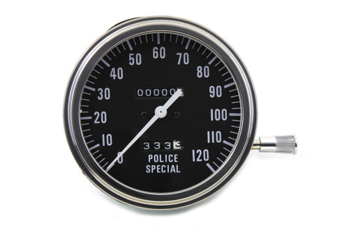 V-Twin #71485 - Police Special Speedometer with 2:1 Ratio