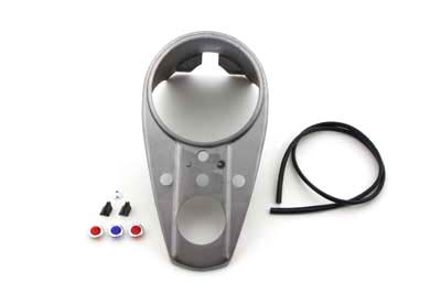 V-Twin #12-0033R - Raw Three Light Dash Panel