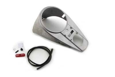 V-Twin #12-0030R - Raw Two Light Dash Panel