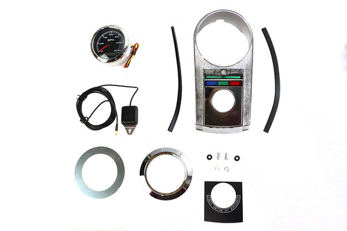 V-Twin - 85mm GPS Speedometer Kit Chrome