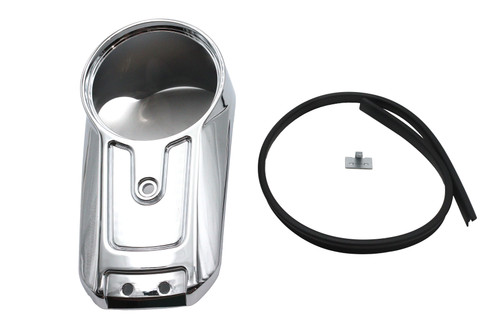 V-Twin #78849 - FLSB Dash Panel Chrome