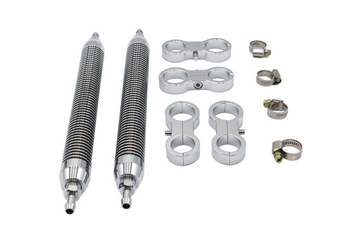 Wyatt Gatling - Oil Cooler Set Twin Style Billet Chrome