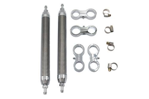 Wyatt Gatling - Oil Cooler Set Twin Style Billet Chrome