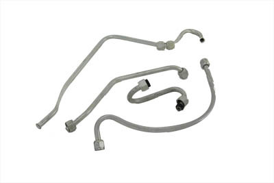V-Twin #50219Z - Panhead Oil Line Set Zicad