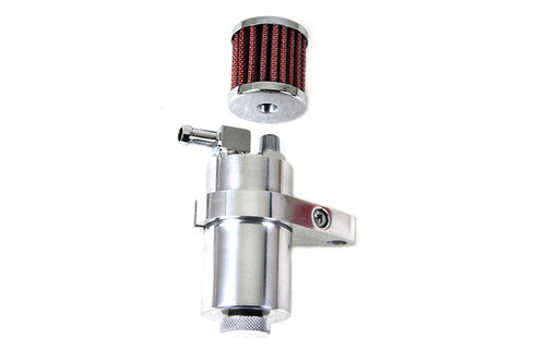 V-Twin - Polished Engine Breather Oil Collector