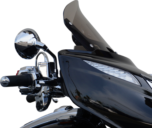 Windshield - Dark Smoke - 10" - Indian