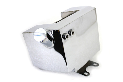 Wyatt Gatling - Center Post Mount Wrap Around Oil Tank Chrome