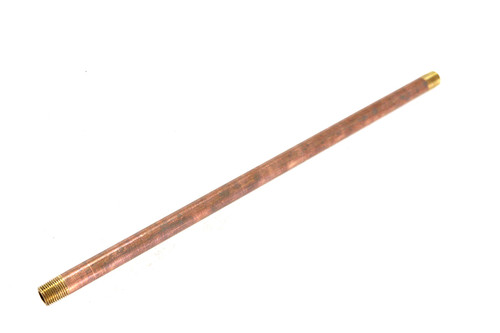 V-Twin #02206498 - 1/8 inch NPT x 10 inch Brass Pipe