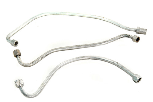 V-Twin #50168Z - Zicad Plated Oil Line Set