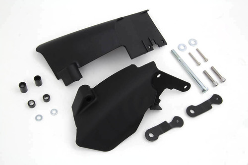 V-Twin #29200011 - FXD Mid Frame Air Deflector Set Black