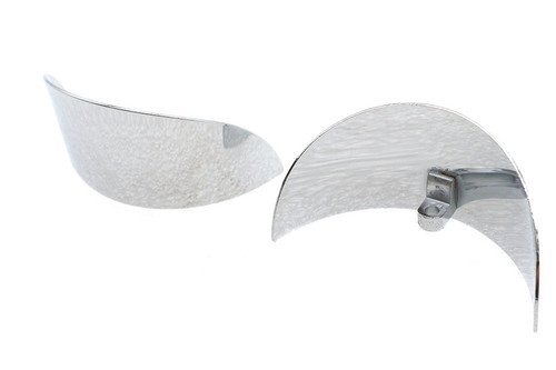 V-Twin - Chrome 4-1/2 inch Deco Spotlamp Visor Set