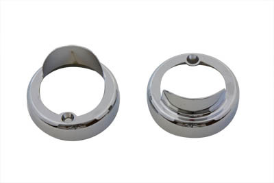 V-Twin #70437VB - Chrome Bullet Marker Lamp Visor