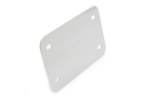 V-Twin #76935 - License Plate Frame Backing Plate Smooth Style Chrome