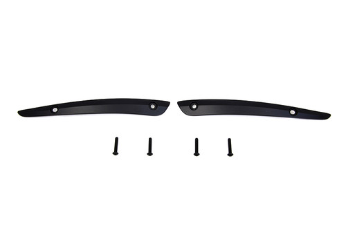 V-Twin #78170B - Black Split Windshield Trim Set