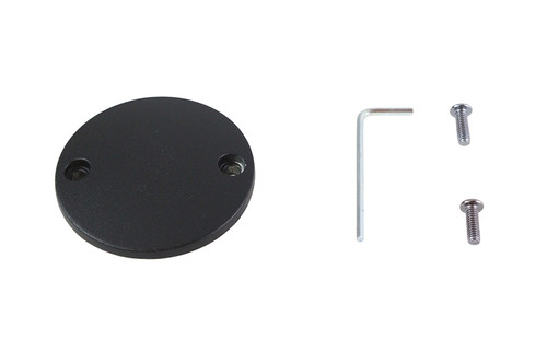 V-Twin #302551 - M8 Ignition System Cover Domed Wrinkle Black