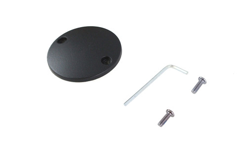 V-Twin #302551 - M8 Ignition System Cover Domed Wrinkle Black