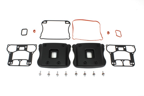 V-Twin #I33-0106MB - Rocker Box Cover Set Black