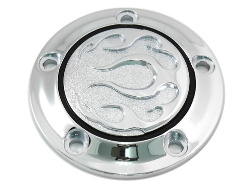 V-Twin #77574 - Chrome 5-Hole Flame Point Cover