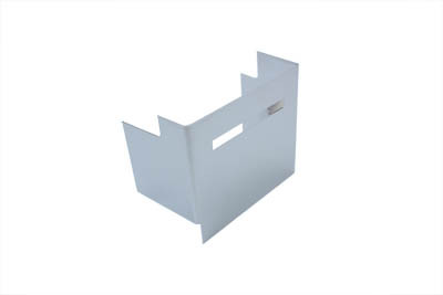 V-Twin #13103 - Chrome Battery Side Cover with Single Slot View Hole