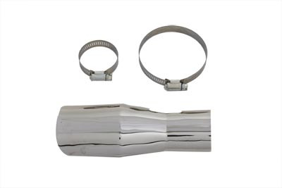 V-Twin - Chrome Pipe Junction Shield Front
