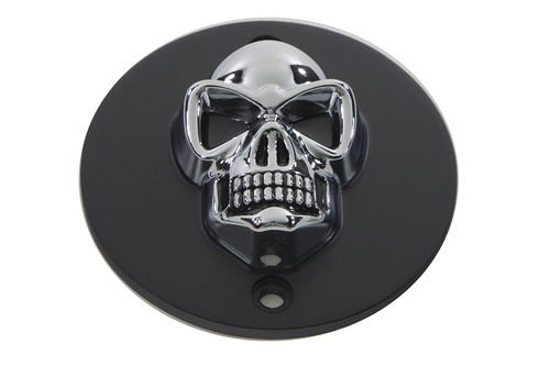 V-Twin #30-0186BC - Black Skull Style Point Cover