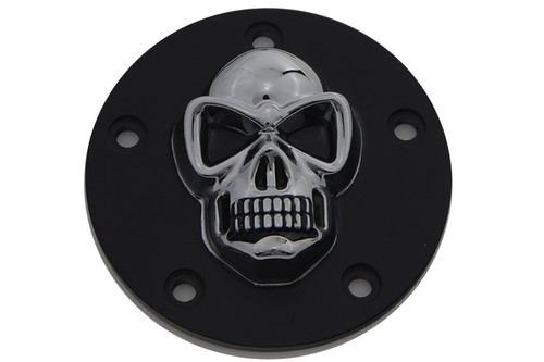 V-Twin #30-0181BC - Black Skull Style Point Cover