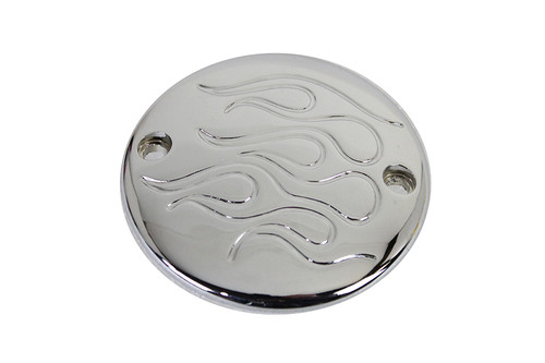V-Twin - Chrome 2-Hole Flame Ignition System Cover