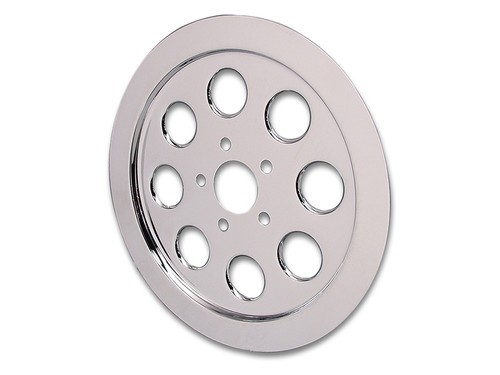 V-Twin #74938 - Inner Pulley Cover 70 Tooth Chrome