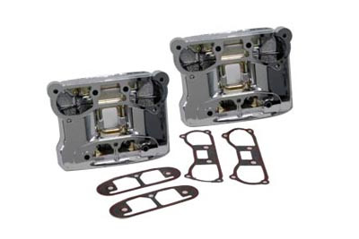 V-Twin #74507 - Chrome Rocker Box Cover Set