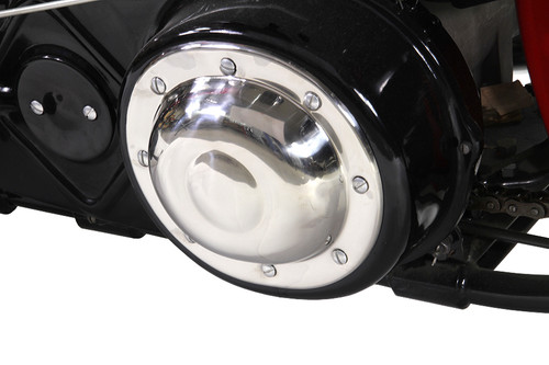 V-Twin #75997S - Replica Dimple Derby Cover Stainless Steel