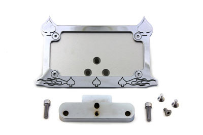 V-Twin #76295A - Tail Lamp and License Plate Holder Spade Style