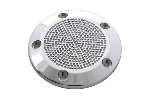 V-Twin #9088 - Chrome 5-Hole Perforated Ignition System Cover