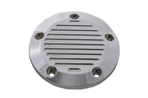 V-Twin #9110 - Chrome 5-Hole Ball Milled Ignition System Cover
