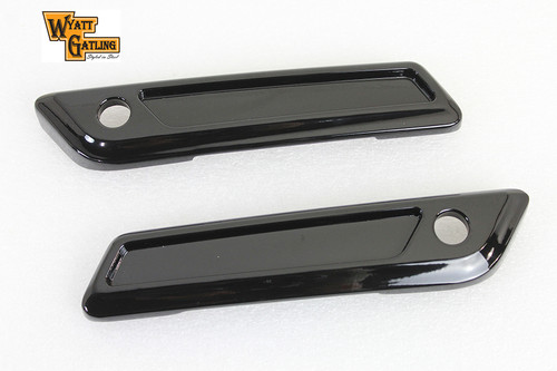 V-Twin - Wyatt Gatling Saddlebag Face Plate Set Die Cast Metal