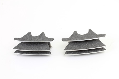 V-Twin #78144A - M8 Finned Spark Plug Cover Set Granite