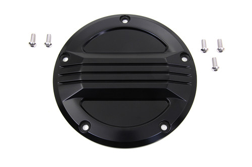 V-Twin #77910B - Black Air Flow Derby Cover