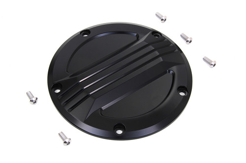 V-Twin #77910B - Black Air Flow Derby Cover